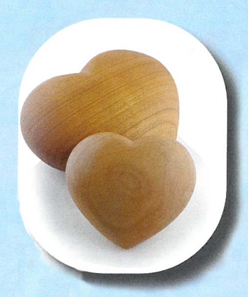 Schmeichler Holz Herz 6,5 x6,5 cm für Asche